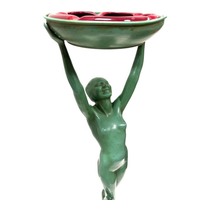 1920s Frankart Standing on Ball Art Deco Sculptural Smoke Stand Model T330 - 6
