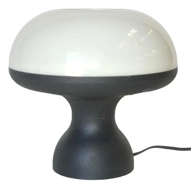 1970s Post Modern Futurist Doom Mushroom Plastic Accent Table Lamp - 4