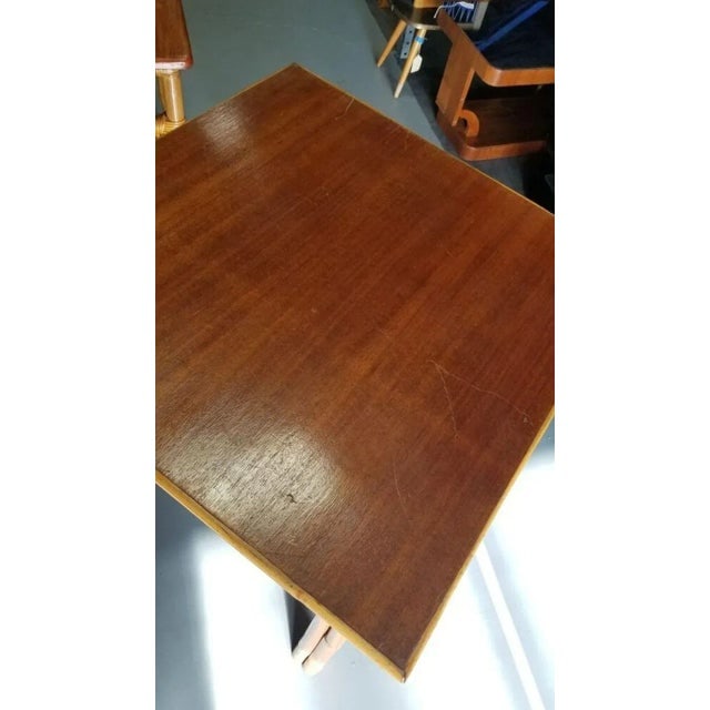 Restored Rattan 2-Tiered Corner Table or Desk - 5