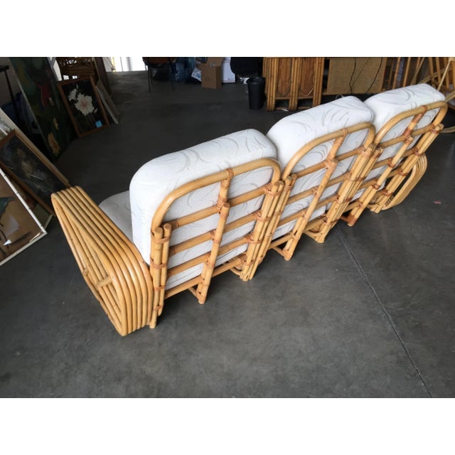 1930s Restored Vintage Paul Frankl Six-Strand Sectional Sofa Living-Room Set W/ Side Tables - 4