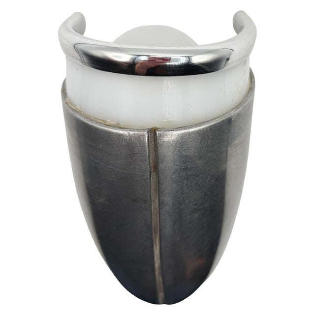 A Machine Age Streamline Brushed Aluminum Wall Sconce, 7 Available - 3