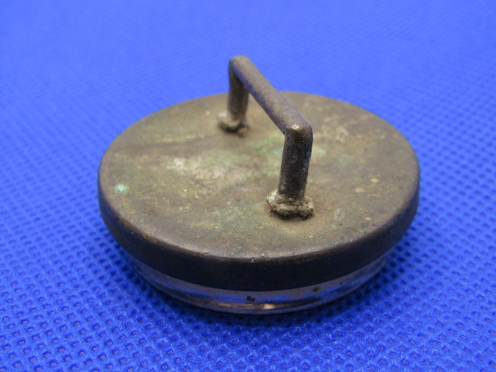 Vintage Initial B Glass Bridle Button, 1930's - 4