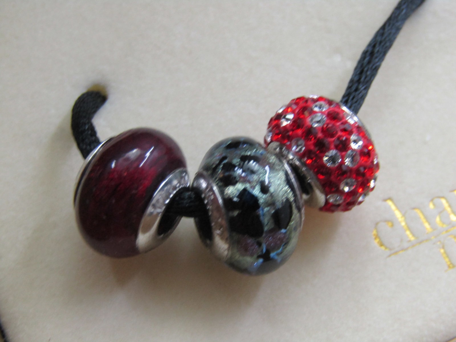 Sterling Charmed Memories Murano Glass Slide Charms in Box, Kay Jewelers - 2
