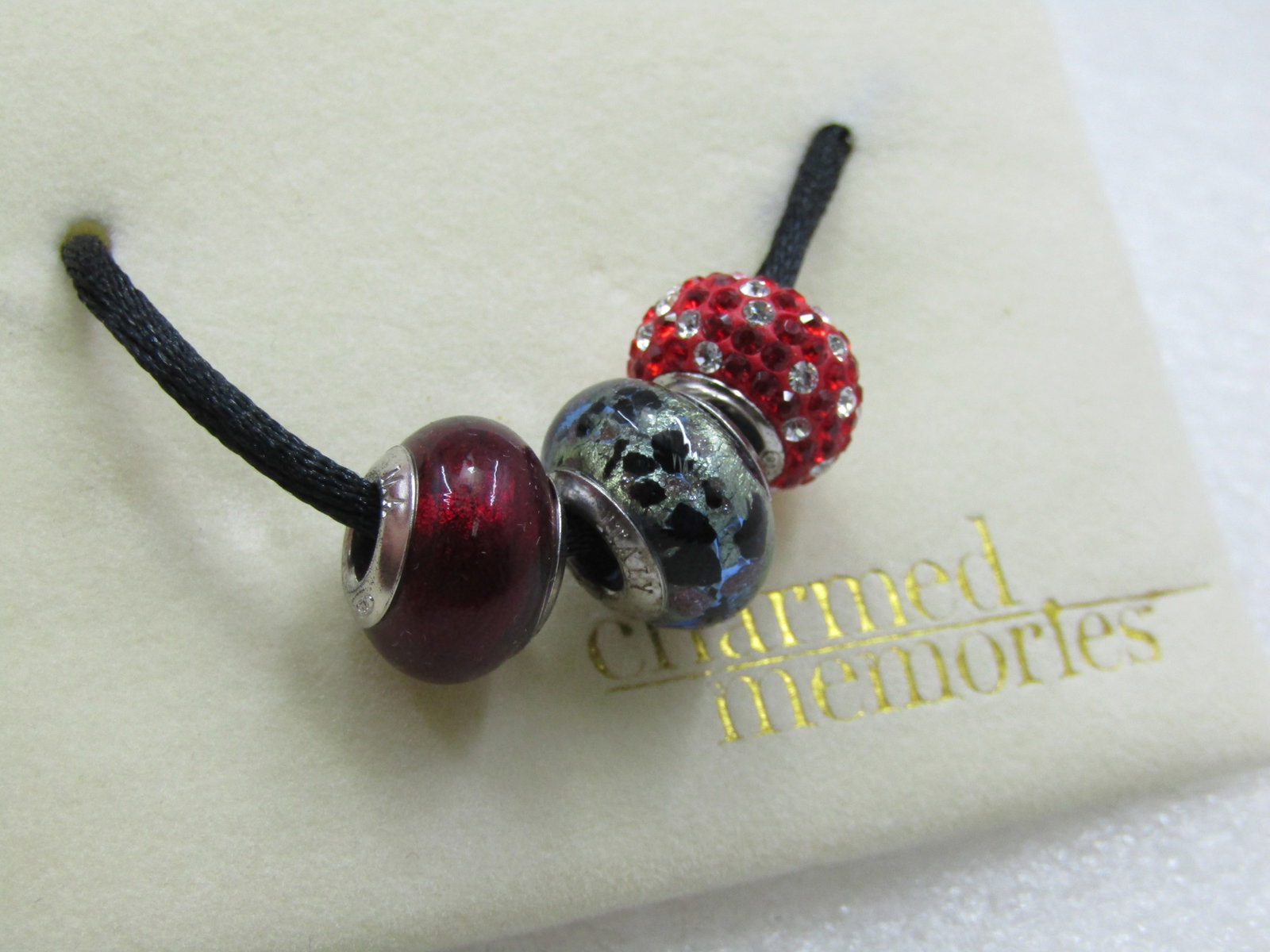 Sterling Charmed Memories Murano Glass Slide Charms in Box, Kay Jewelers - 6