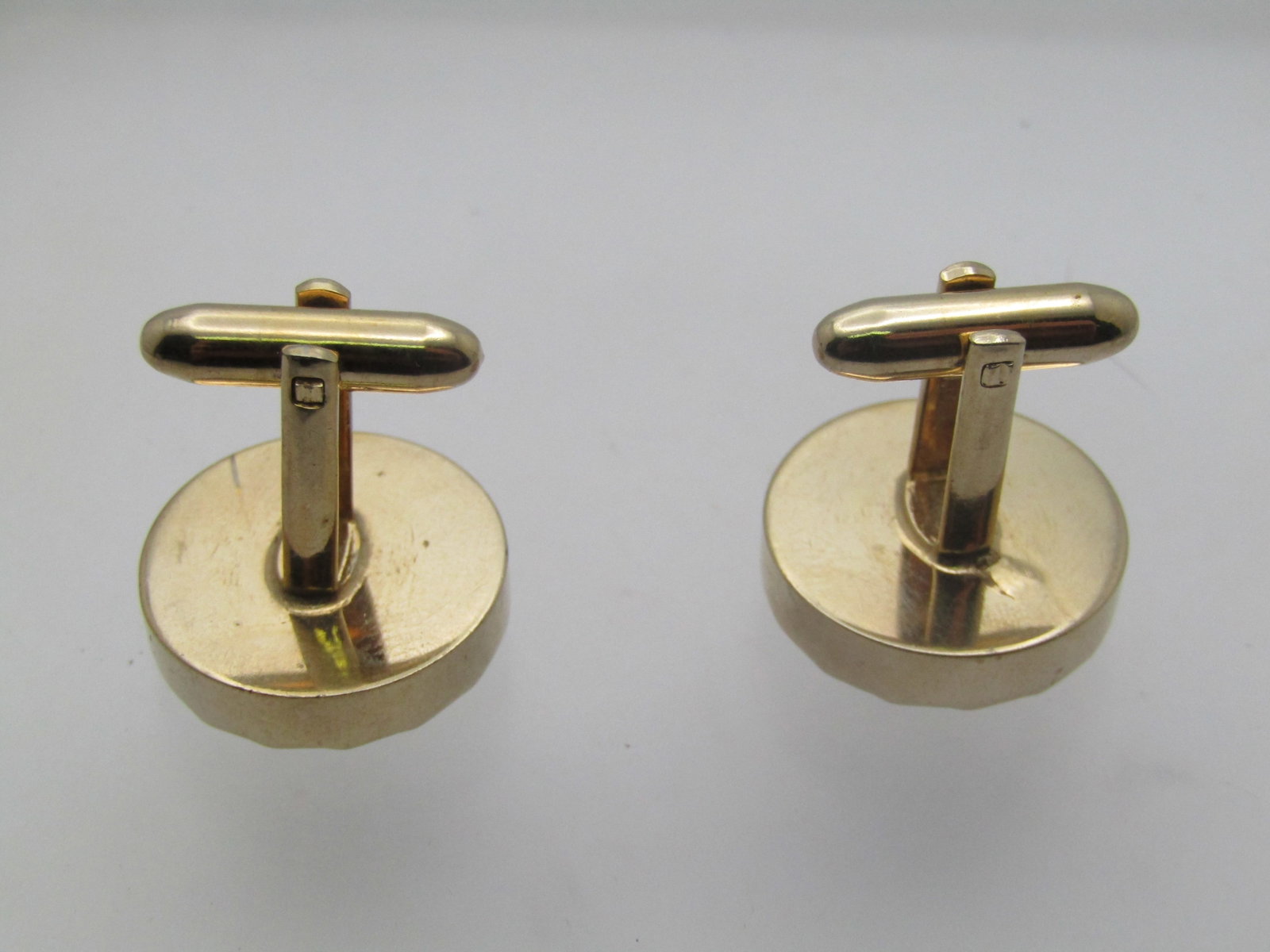 Vintage Hickok Black Cufflinks, Diamond Cut, 1960's-1970's - 4