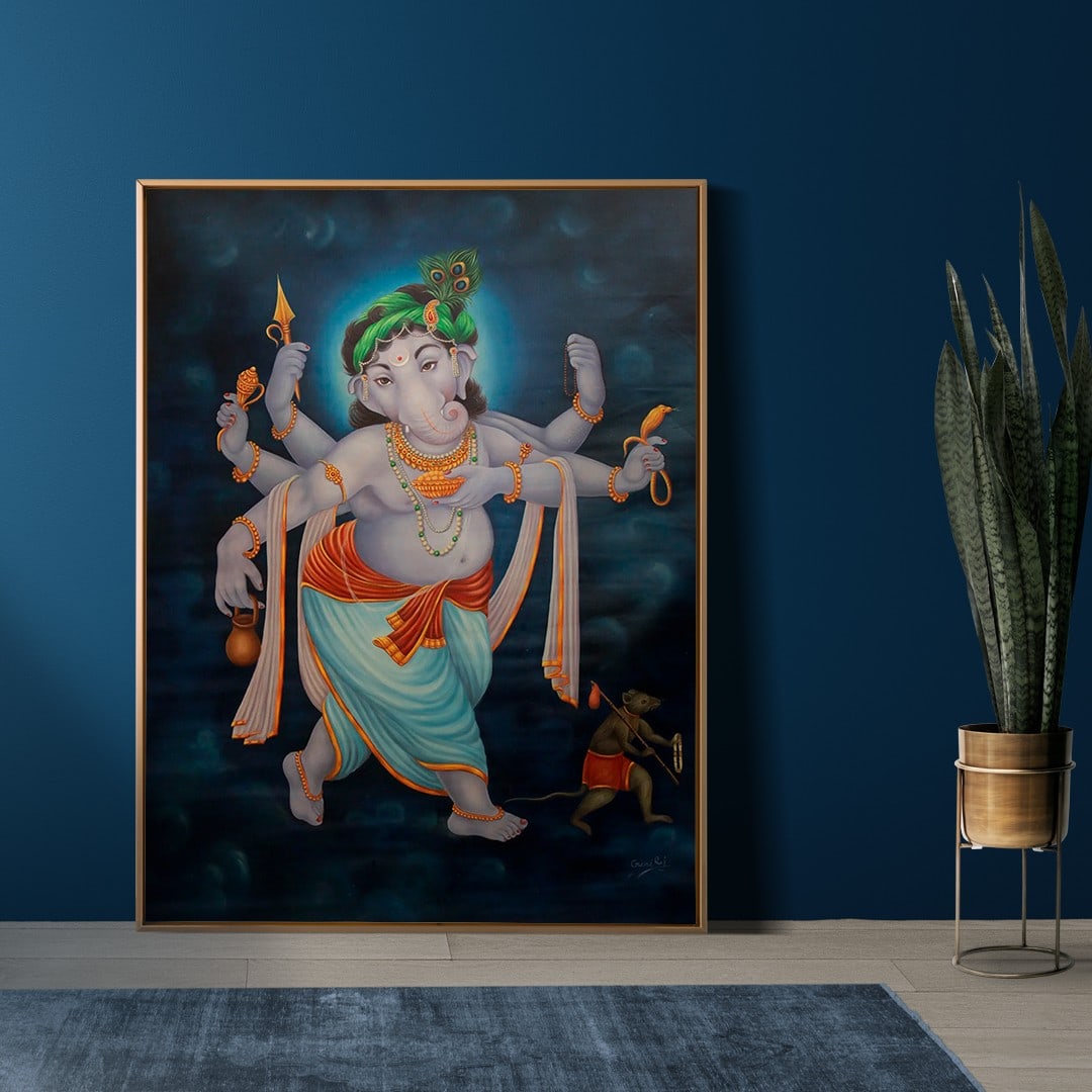 Innocent as a Child | Ganesha Oil Painting - 2