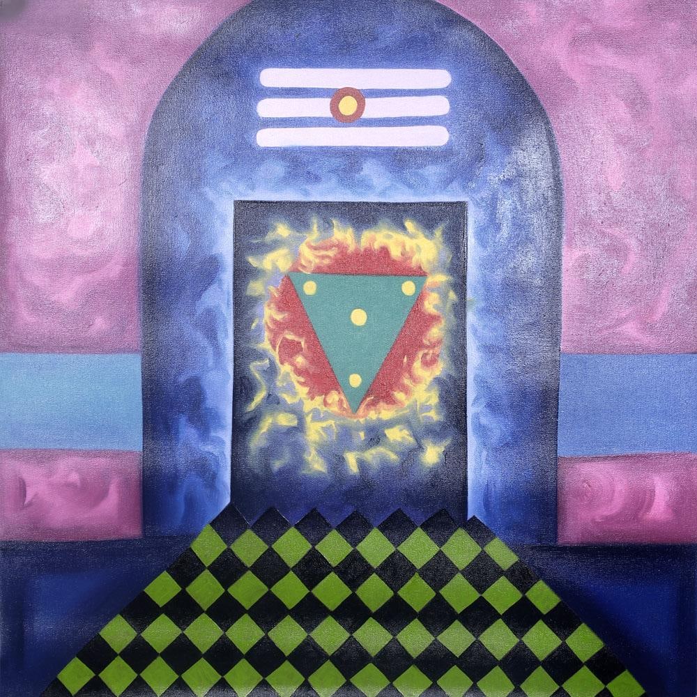 Tantric Painting | Oil on Canvas: Title: Tantric Painting | Oil on Canvas Description: Tantra Painting Reserve: $300.60 Shipping: Domestic: Shipping rates are determined by destination to anywhere within the contiguous U.S.