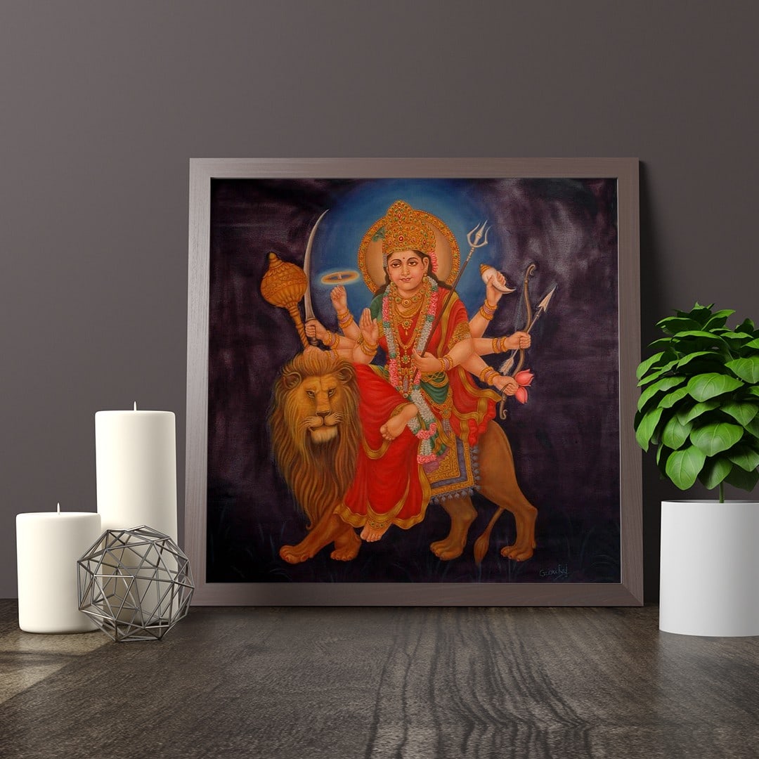 Simhavahini Devi Durga - Beauty And Ferocity - 2