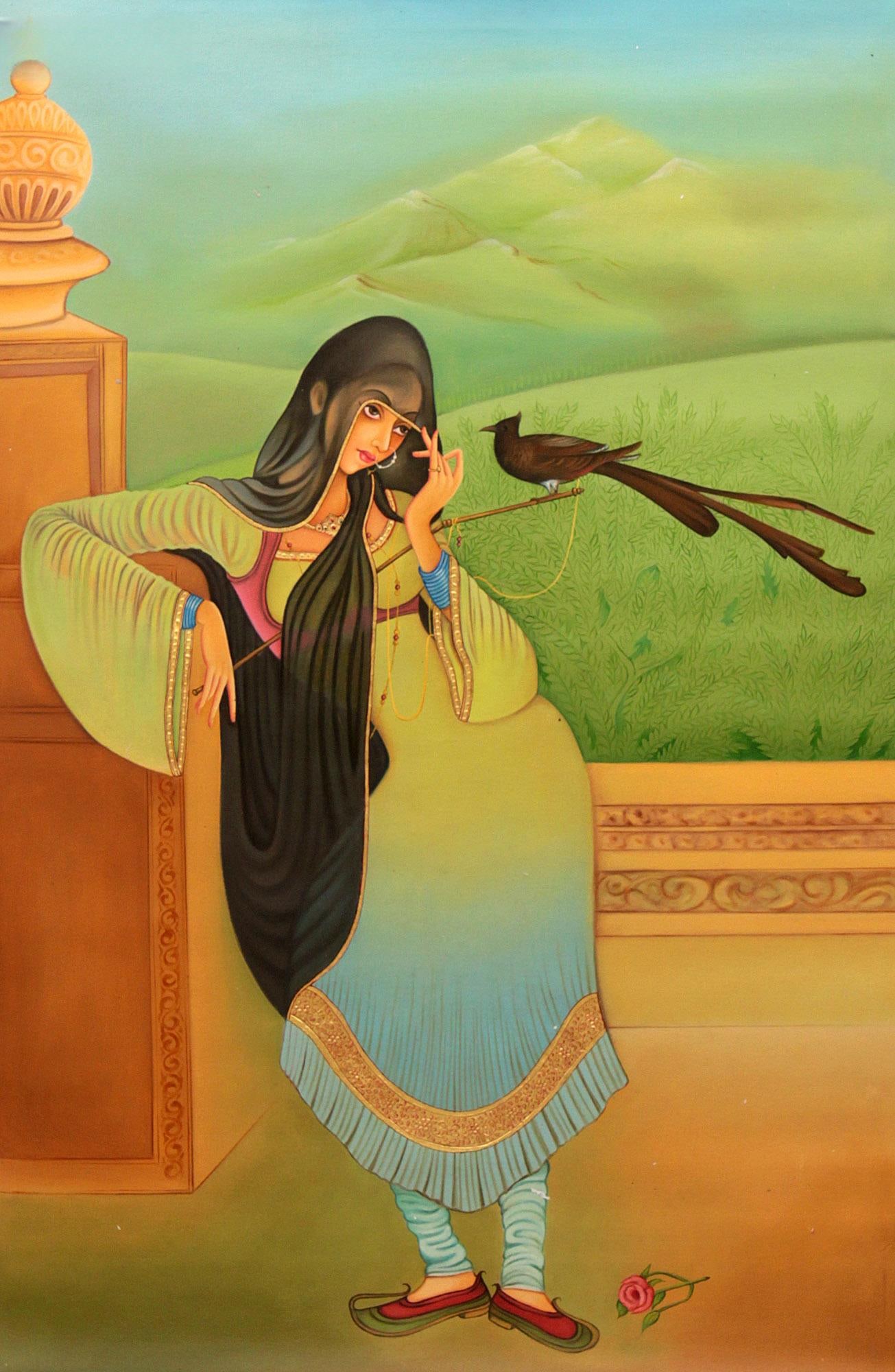 Islamic Lady: Title: Islamic Lady Description: Oil Paintings Reserve: $349.20 Shipping: Domestic: Shipping rates are determined by destination to anywhere within the contiguous U.S. International: Foreign shipping 