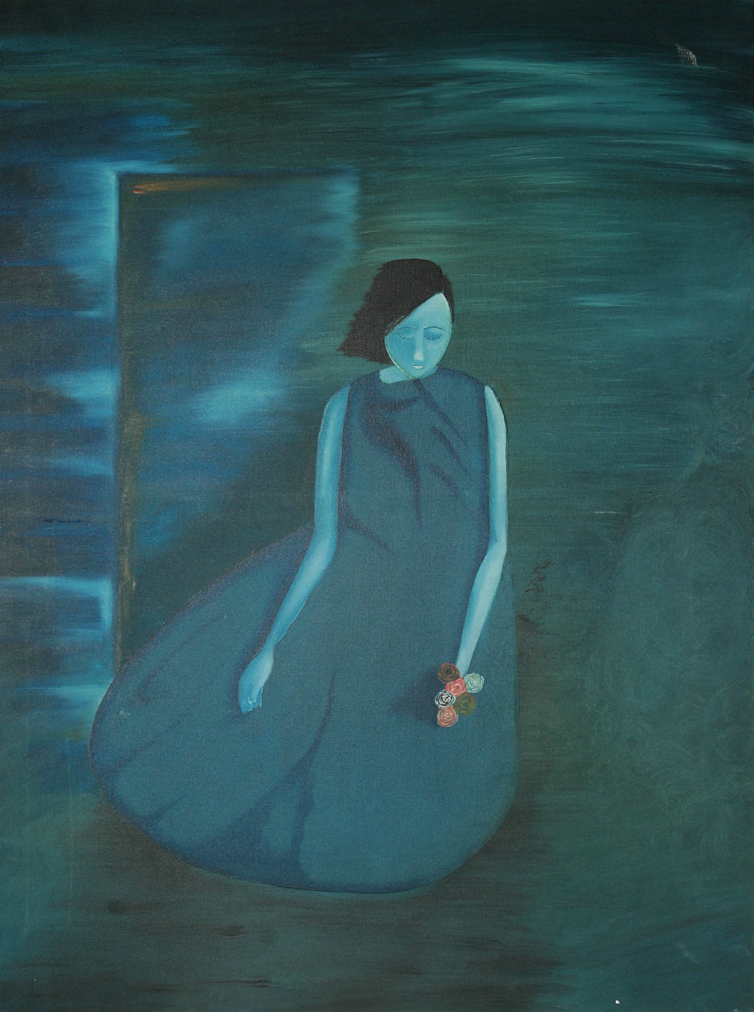 The Blues of Love: Title: The Blues of Love Description: Oil Paintings Reserve: $585.00 Shipping: Domestic: Shipping rates are determined by destination to anywhere within the contiguous U.S. International: Foreign