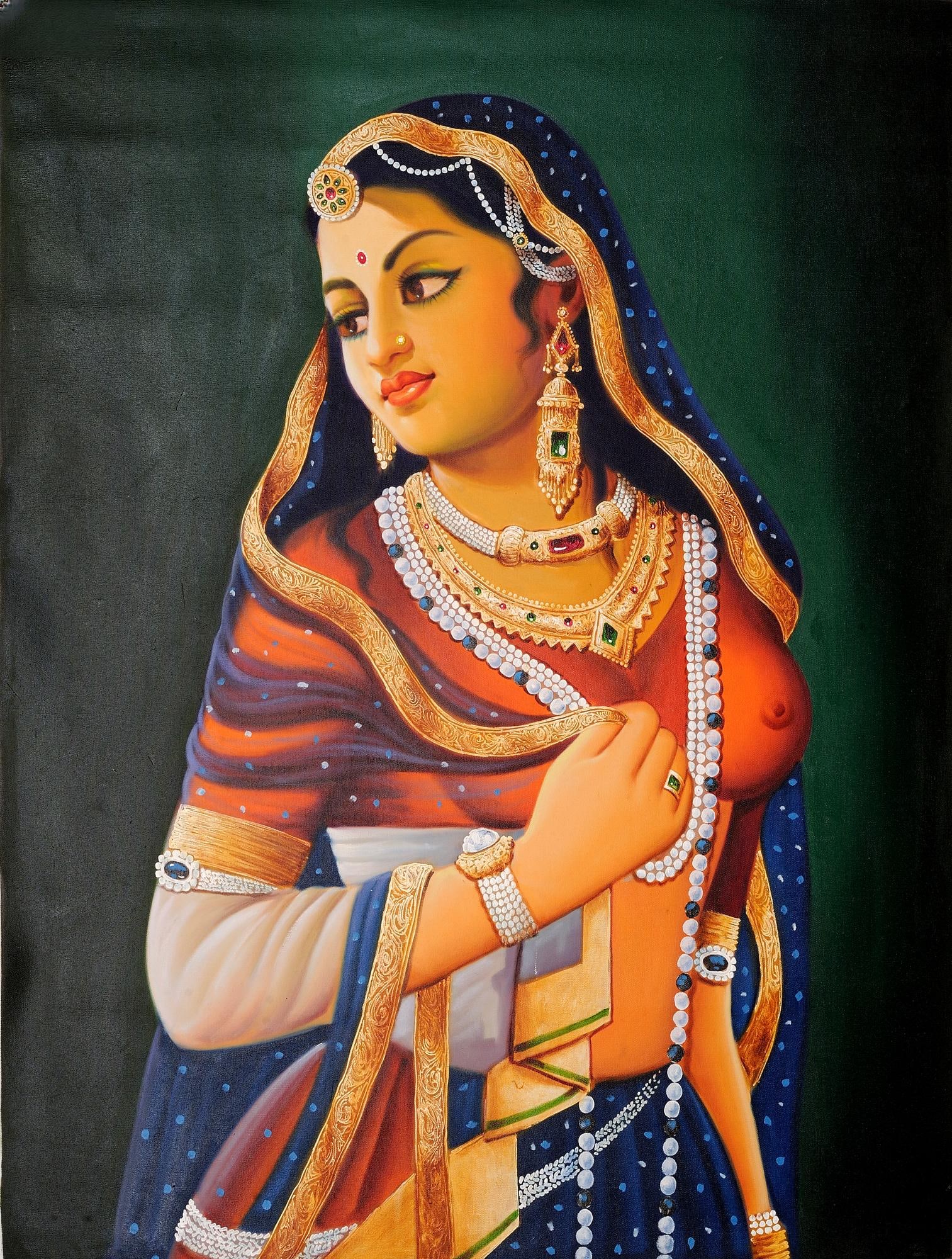 The Furtive Princess: Title: The Furtive Princess Description: Oil Paintings Reserve: $702.90 Shipping: Domestic: Shipping rates are determined by destination to anywhere within the contiguous U.S. International: Foreign s