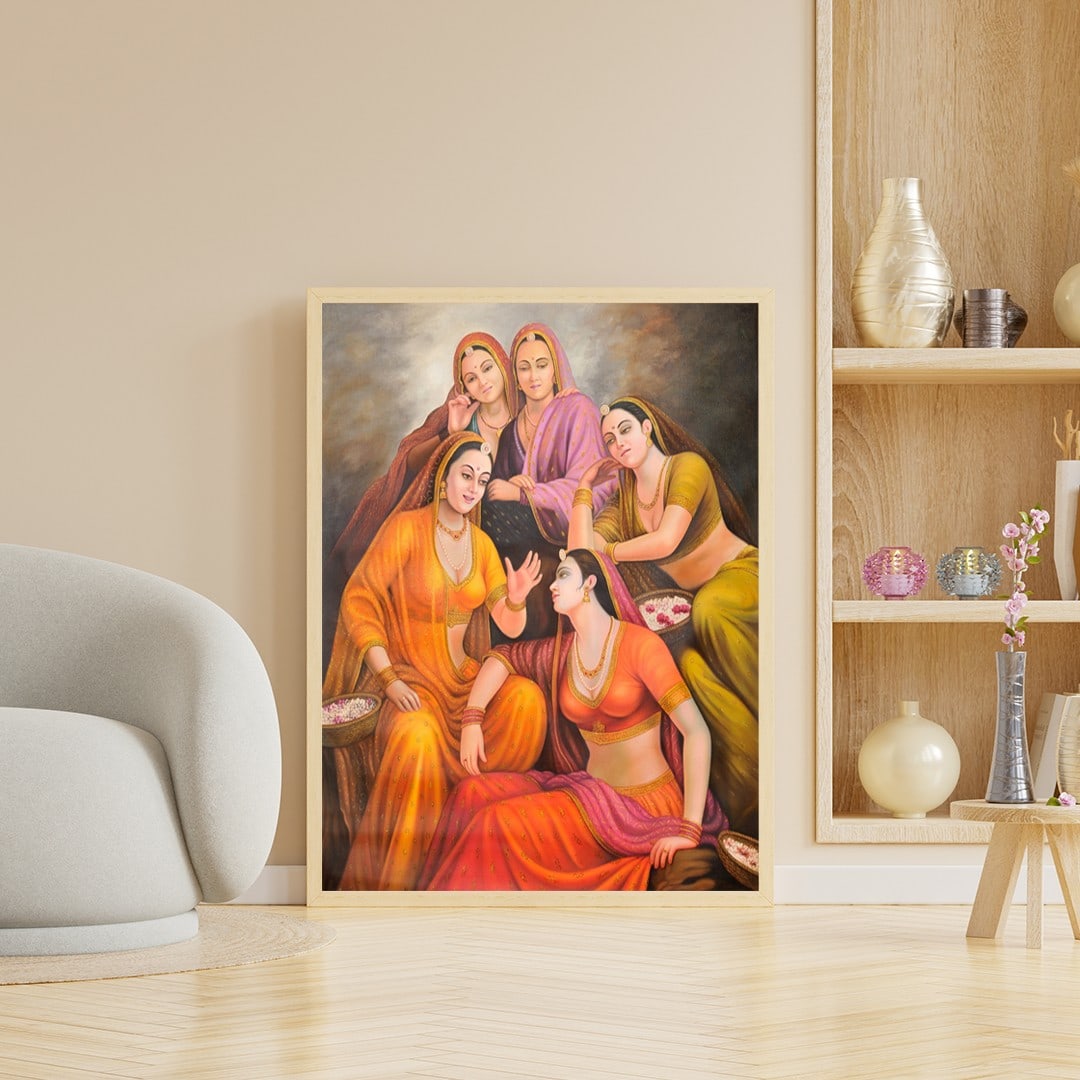 Suno Sakhi! (Listen, Dear Friend) Oil on Canvas - 2
