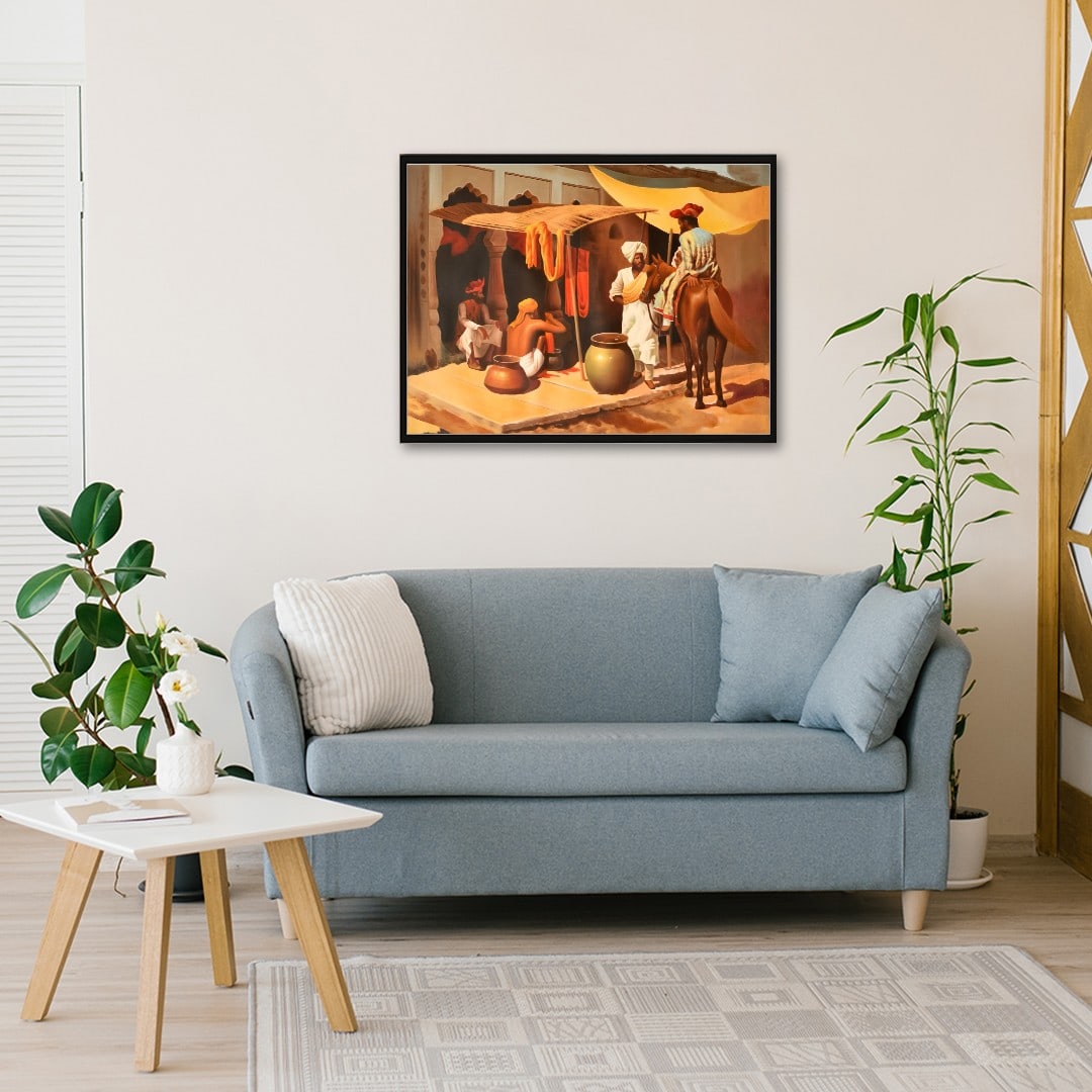 Rangrez (The Dyer) Framed Painting - 2