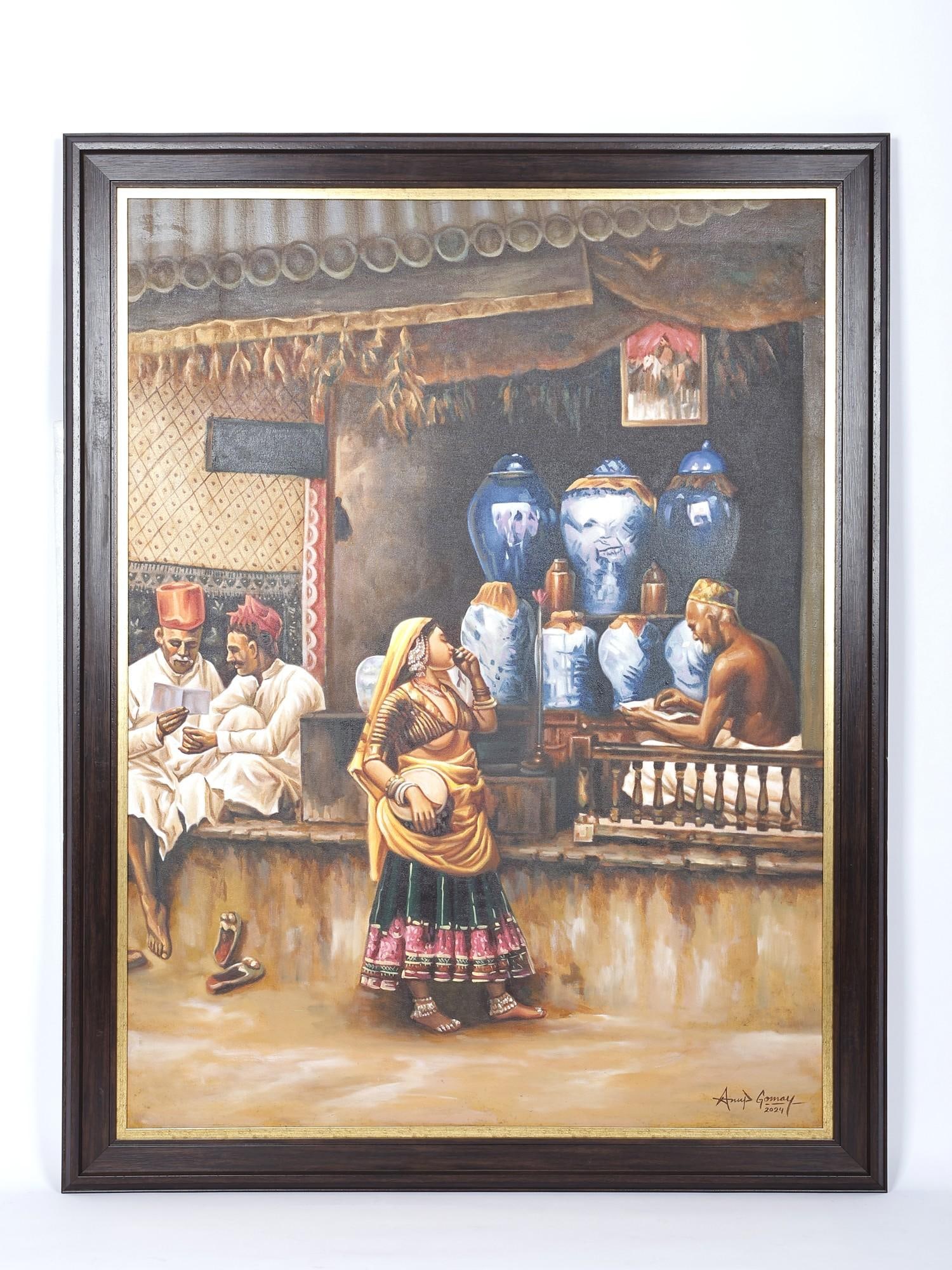 At The Potter's Workmanship, A Moment of Pure Wonder Unframed Painting: Title: At The Potter's Workmanship, A Moment of Pure Wonder Unframed Painting Description: Oil Paintings Reserve: $894.60 Shipping: Domestic: Shipping rates are determined by destination to anywhere