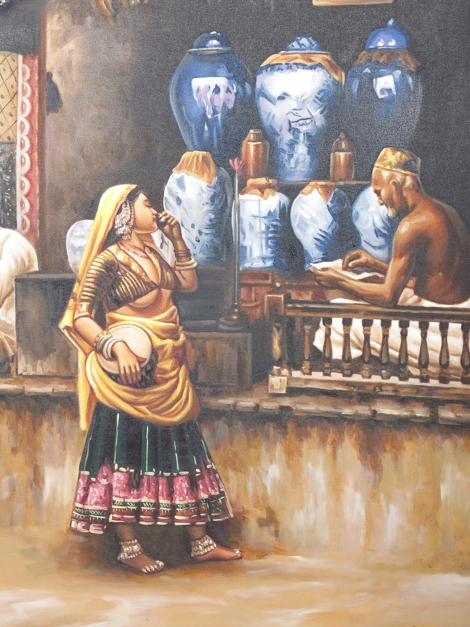 At The Potter's Workmanship, A Moment of Pure Wonder Unframed Painting - 2