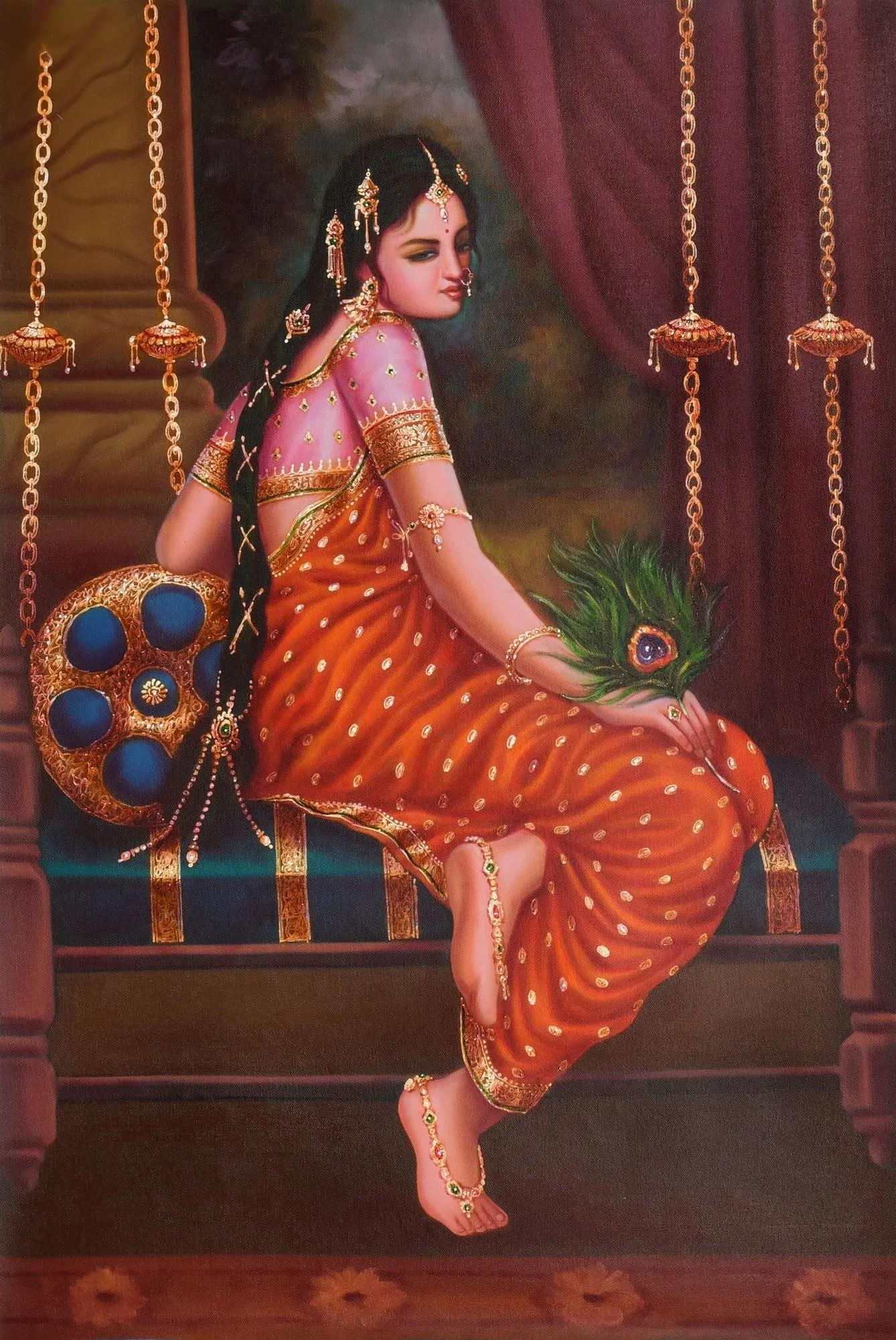 The Pensive Lady: Title: The Pensive Lady Description: Oil Paintings Reserve: $387.90 Shipping: Domestic: Shipping rates are determined by destination to anywhere within the contiguous U.S. International: Foreign shipp
