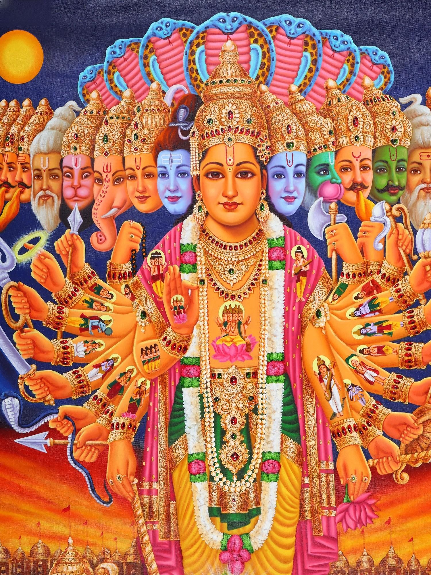 Lord Vishvaroopa Revealed To Warrior-Prince Arjuna - 2