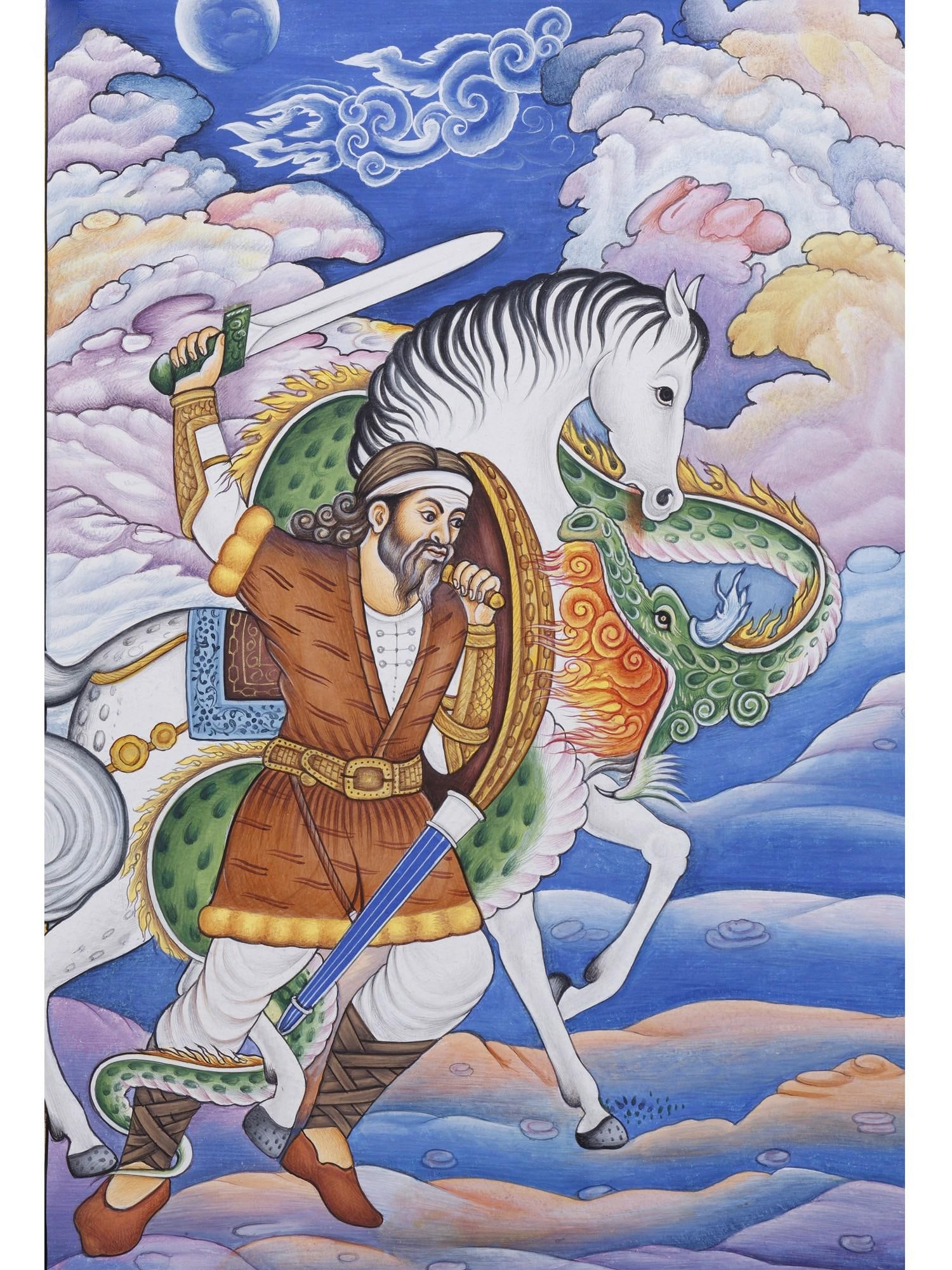 Rustam | Watercolor on Paper - 2