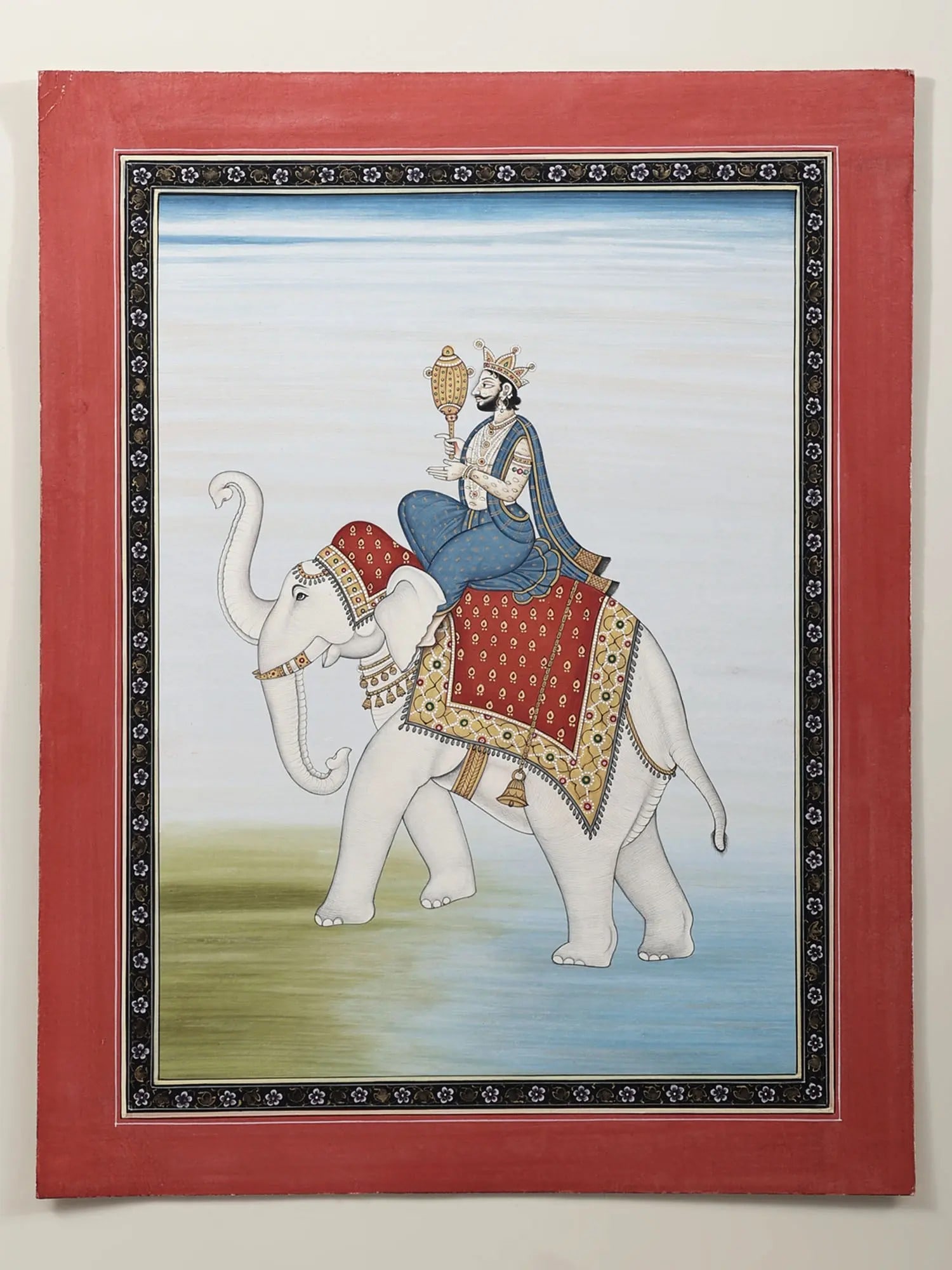 Devraj Indra Painting: Title: Devraj Indra Painting Description: Hindu Gods & Goddesses Painting Reserve: $467.10 Shipping: Domestic: Shipping rates are determined by destination to anywhere within the contiguous U.S. Inter