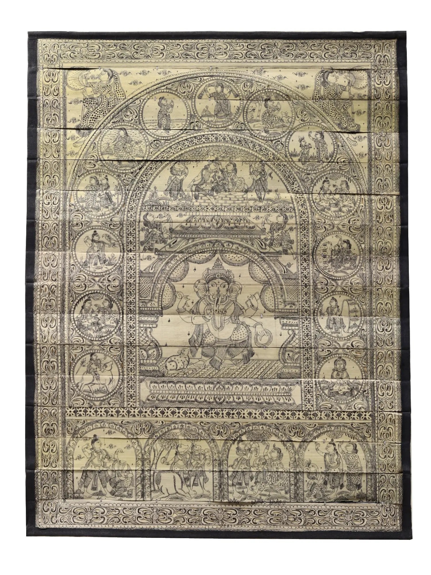 Birth of Ganesha Story: Title: Birth of Ganesha Story Description: Folk Paintings Reserve: $102.60 Shipping: Domestic: Shipping rates are determined by destination to anywhere within the contiguous U.S. International: