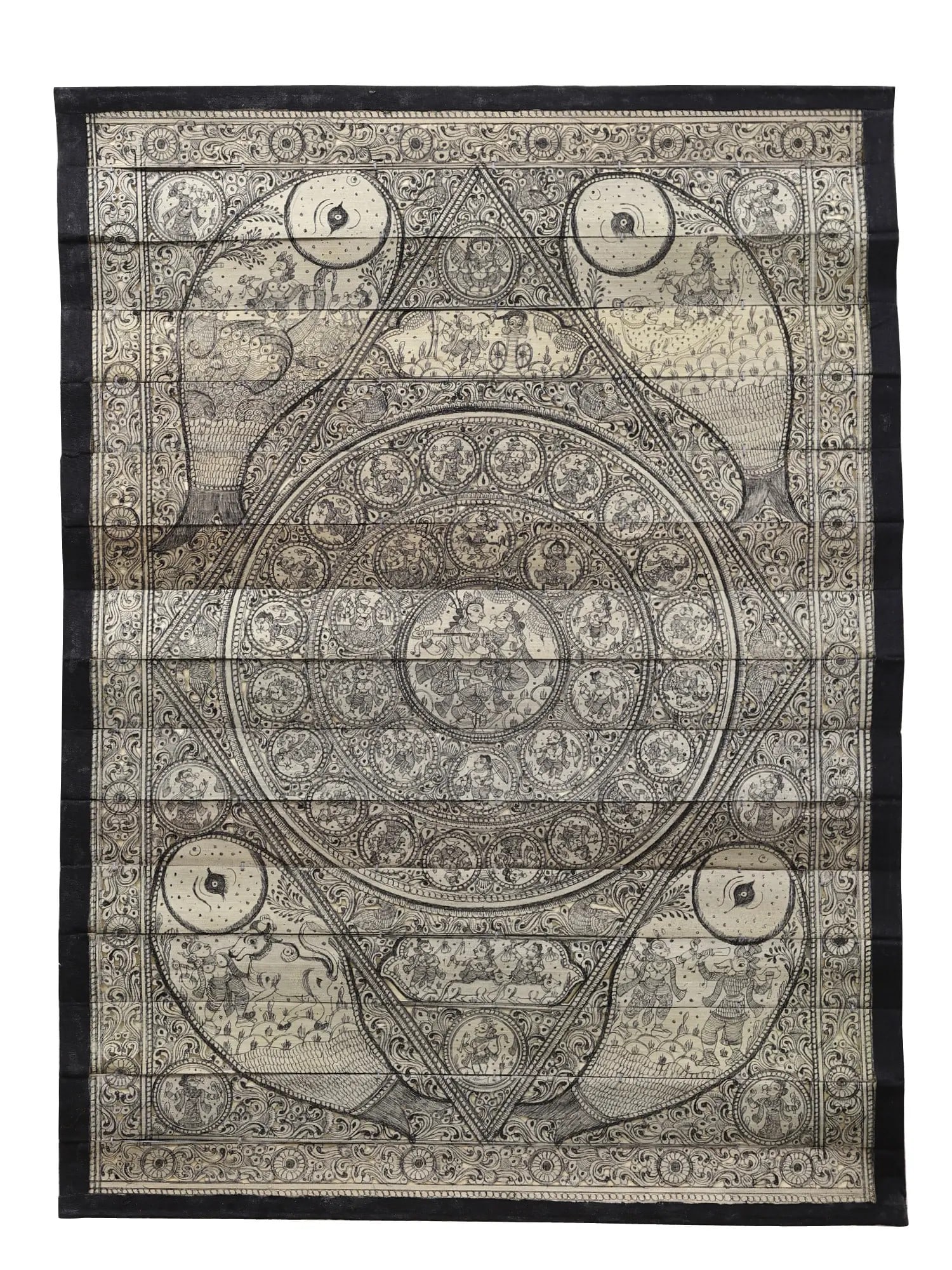 Krishna Story: Title: Krishna Story Description: Folk Paintings Reserve: $102.60 Shipping: Domestic: Shipping rates are determined by destination to anywhere within the contiguous U.S. International: Foreign