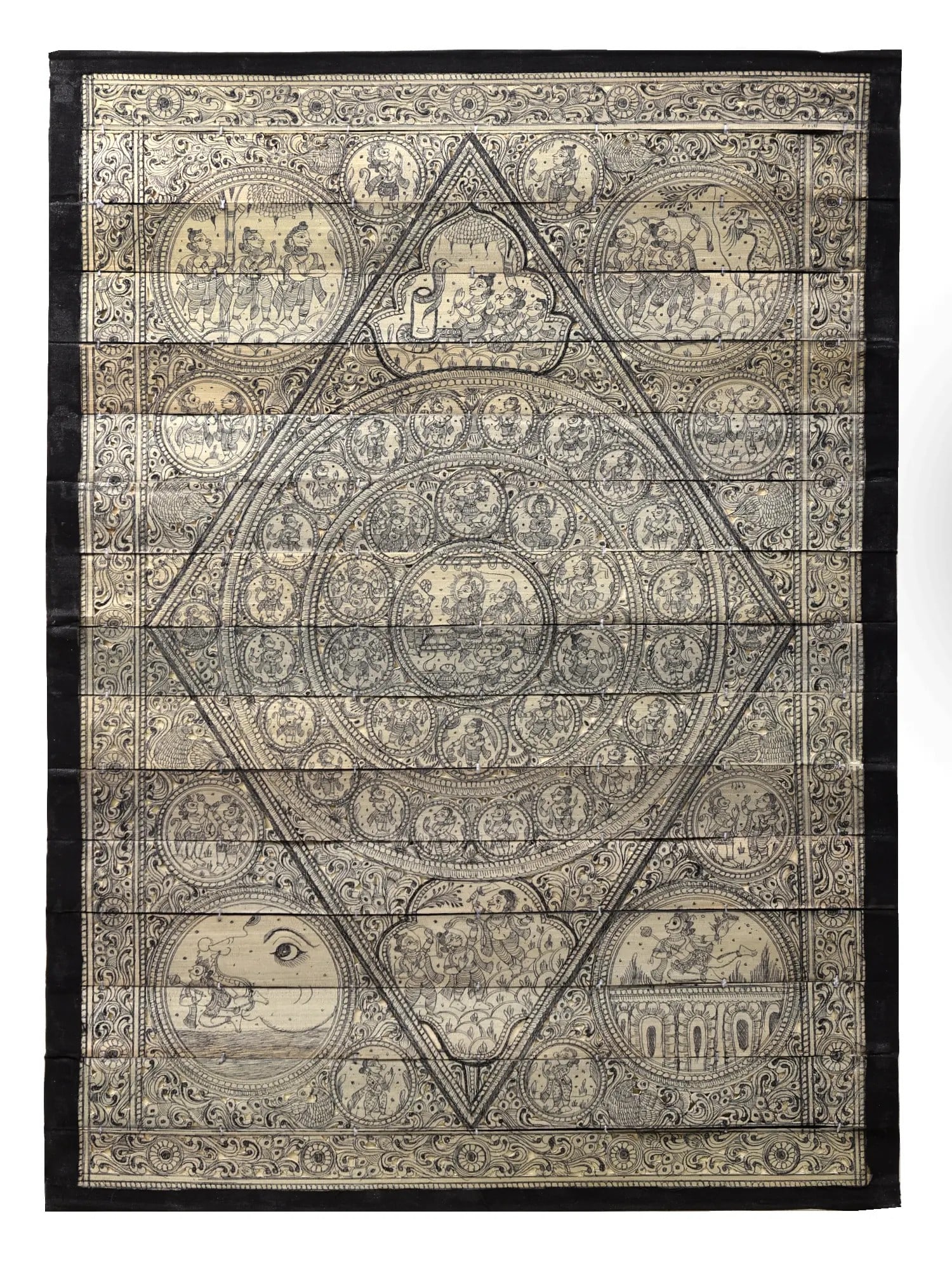 Shri Ram Story: Title: Shri Ram Story Description: Folk Paintings Reserve: $102.60 Shipping: Domestic: Shipping rates are determined by destination to anywhere within the contiguous U.S. International: Foreign