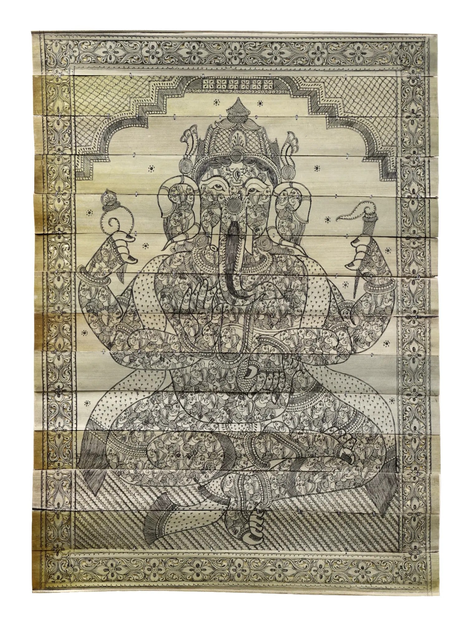 Lord Ganesha: Title: Lord Ganesha Description: Folk Paintings Reserve: $139.50 Shipping: Domestic: Shipping rates are determined by destination to anywhere within the contiguous U.S. International: Foreign