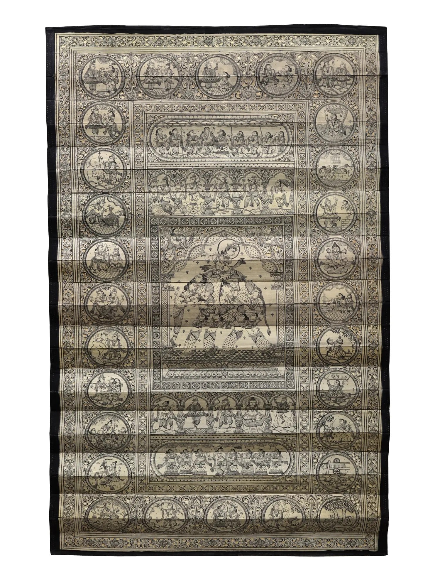Krishna Leela: Title: Krishna Leela Description: Folk Paintings Reserve: $191.70 Shipping: Domestic: Shipping rates are determined by destination to anywhere within the contiguous U.S. International: Foreign