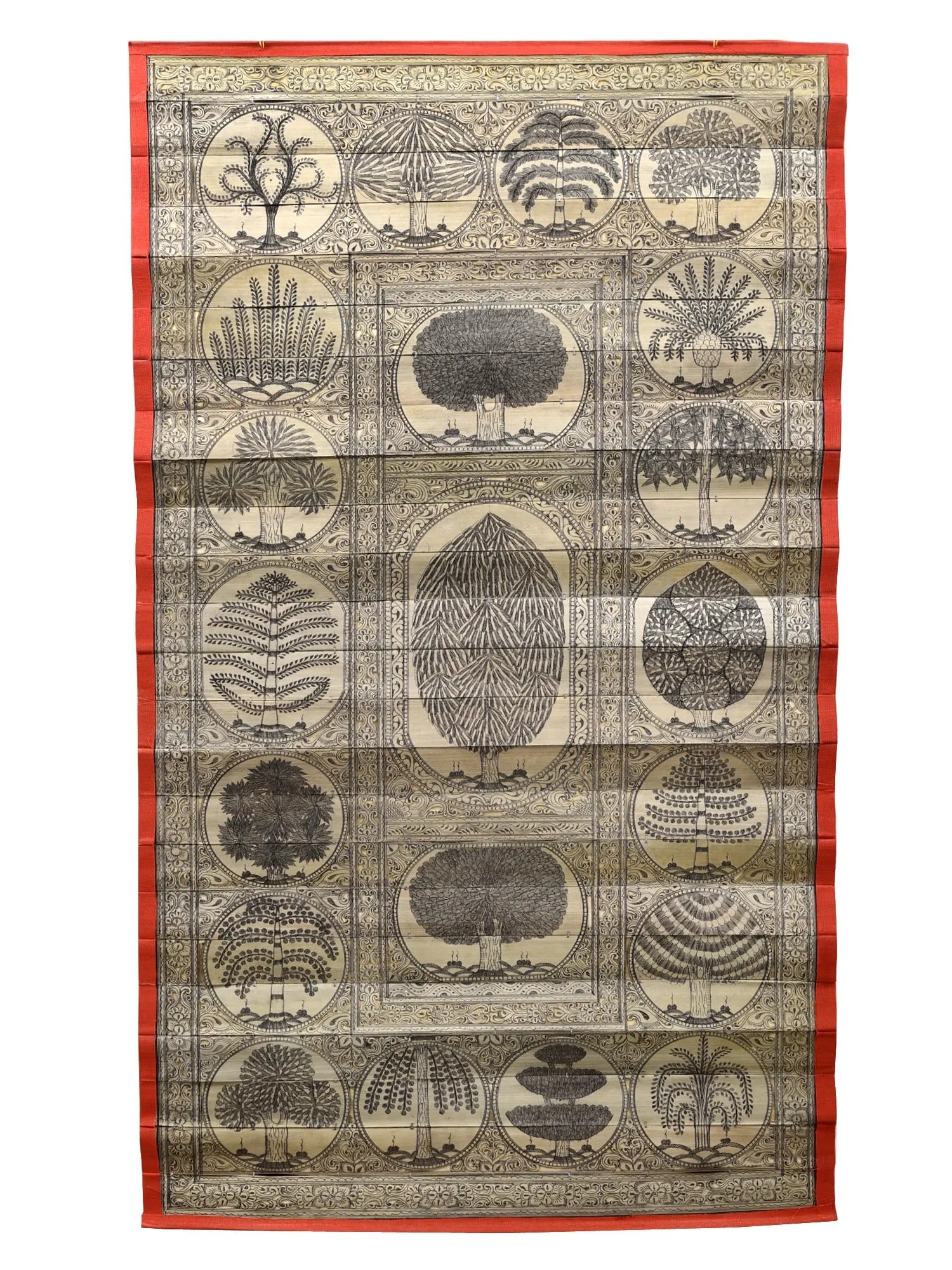 Tree of Life Palm Leaf: Title: Tree of Life Palm Leaf Description: Folk Paintings Reserve: $191.70 Shipping: Domestic: Shipping rates are determined by destination to anywhere within the contiguous U.S. International: