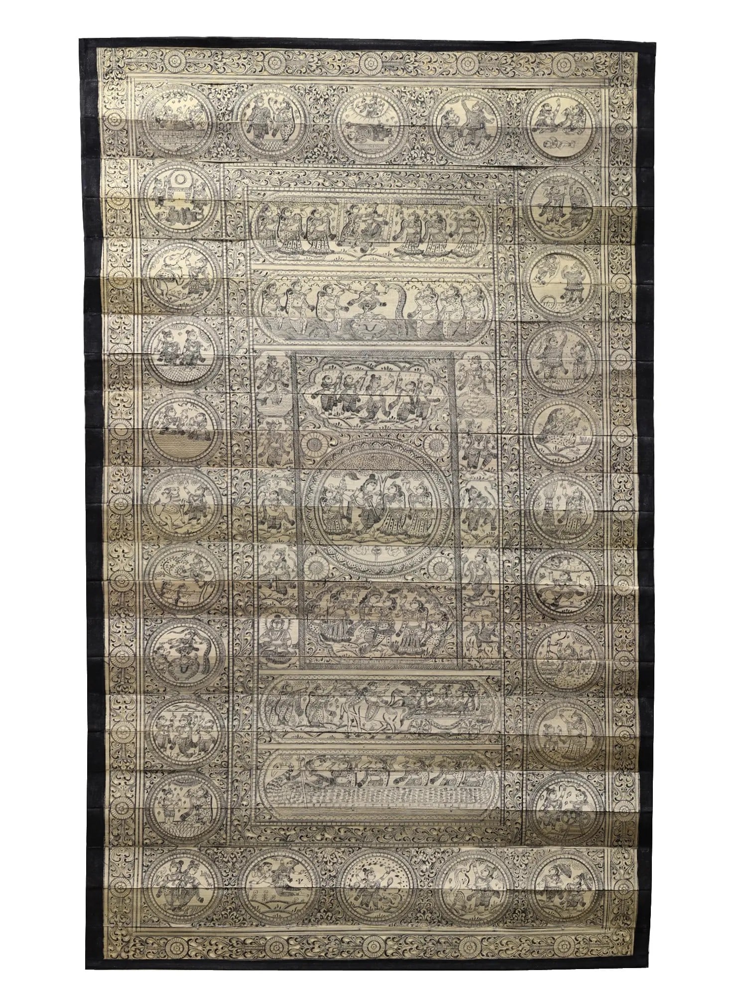Krishna Leela: Title: Krishna Leela Description: Folk Paintings Reserve: $191.70 Shipping: Domestic: Shipping rates are determined by destination to anywhere within the contiguous U.S. International: Foreign