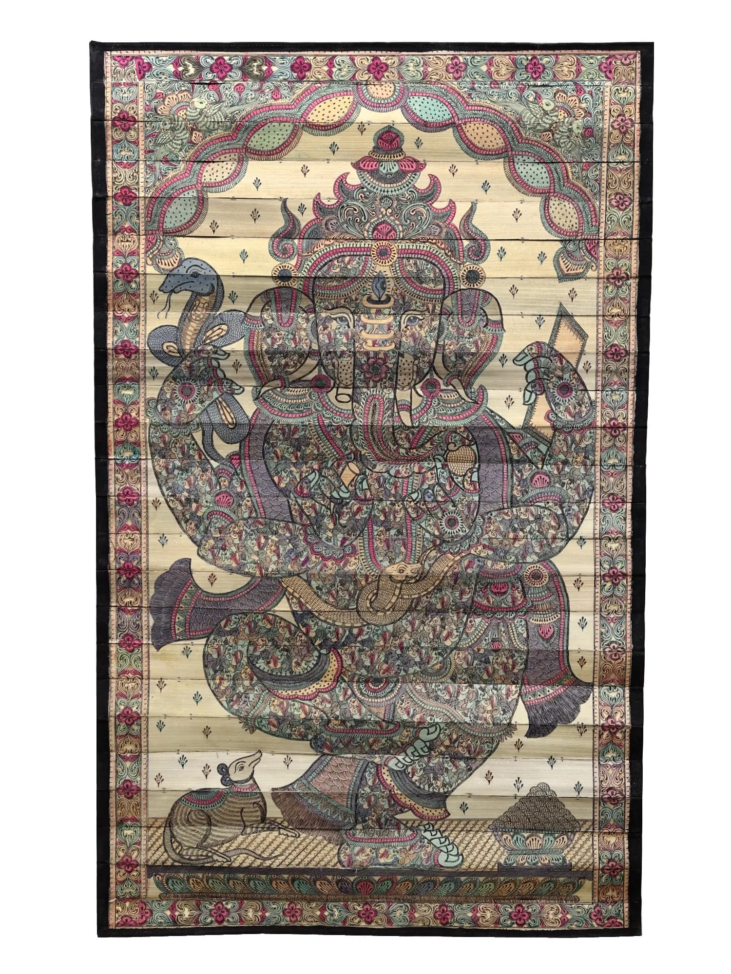 Dancing Lord Ganesha: Title: Dancing Lord Ganesha Description: Folk Paintings Reserve: $191.70 Shipping: Domestic: Shipping rates are determined by destination to anywhere within the contiguous U.S. International: Foreign 