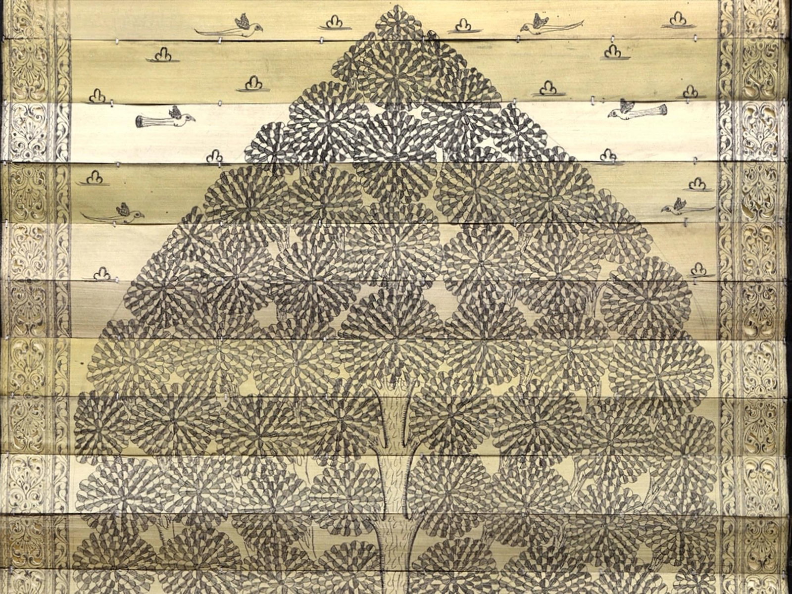 Tree of Life with Peacock and Birds - 2