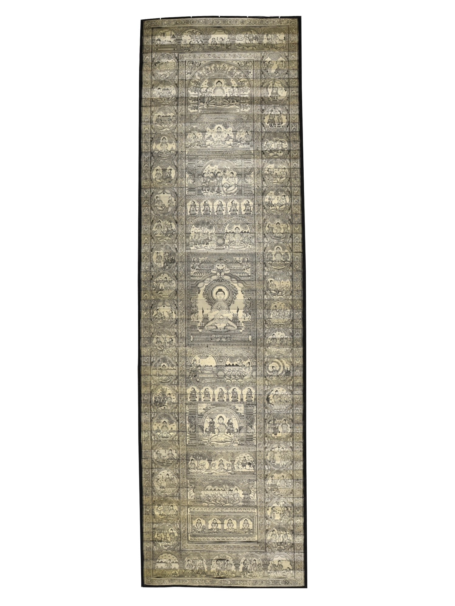 Superfine Large Life of Gautam Buddha: Title: Superfine Large Life of Gautam Buddha Description: Folk Paintings Reserve: $1,175.40 Shipping: Domestic: Shipping rates are determined by destination to anywhere within the contiguous U.S. Inte