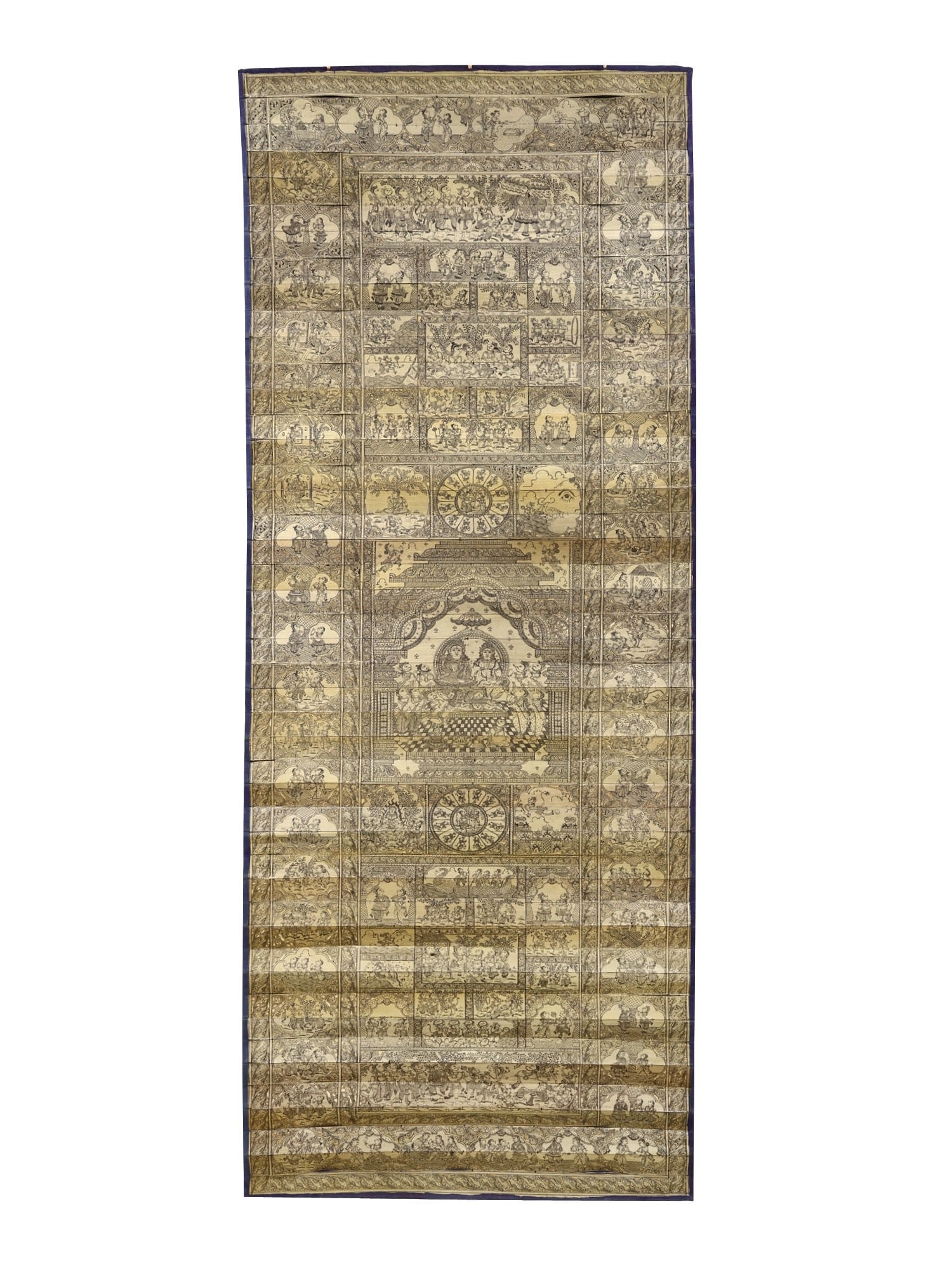 Superfine Large Story Of Shri Ram Chandra (Ramayana): Title: Superfine Large Story Of Shri Ram Chandra (Ramayana) Description: Folk Paintings Reserve: $702.90 Shipping: Domestic: Shipping rates are determined by destination to anywhere within the contigu