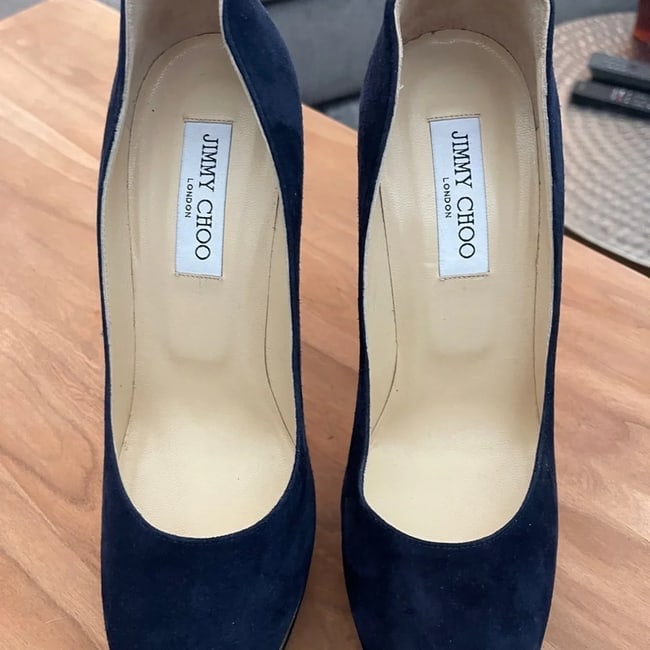 Gorgeous, Brand New, jimmy Choo Navy & gold platform pumps heels shoes 4 - 6