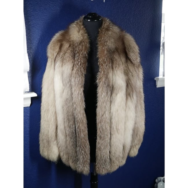 Gorgeous Indigo Fox Fur Coat Jacket (1 of 5)