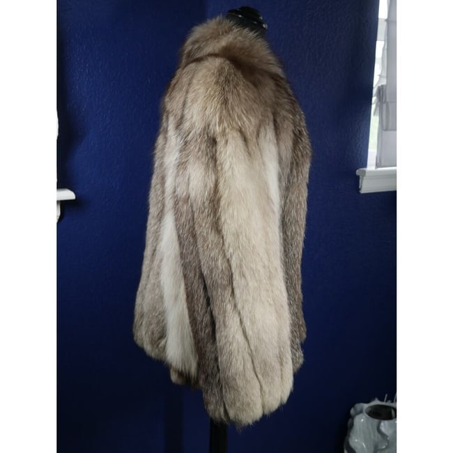 Gorgeous Indigo Fox Fur Coat Jacket - 4
