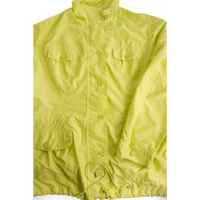 Elena Miro Yellow Midi Raincoat Trench Rain Mac Jacket Coat size UK 18 Eur 48 - 5