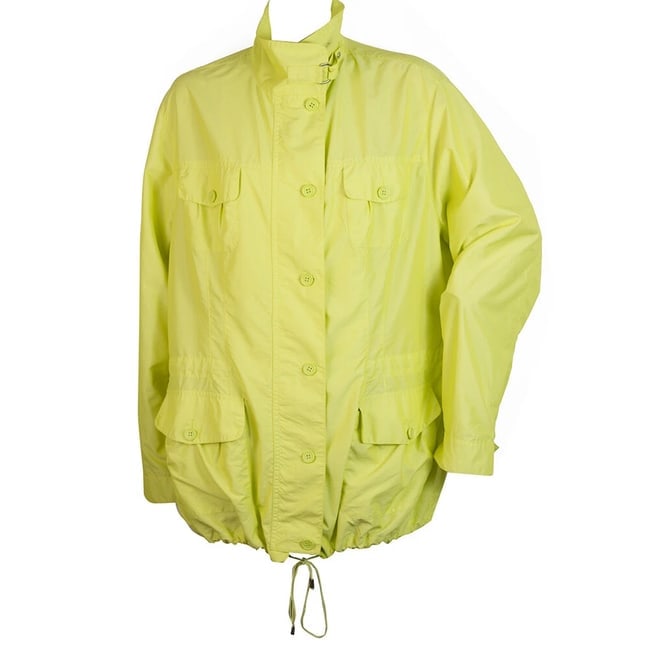 Elena Miro Yellow Midi Raincoat Trench Rain Mac Jacket Coat size UK 18 Eur 48 - 6