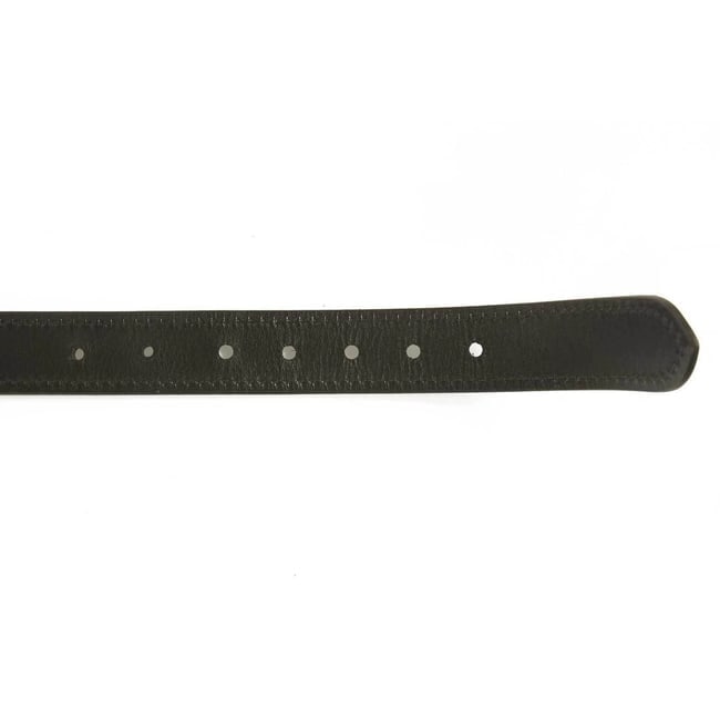 Etienne Aigner Women's Black and Brown Leather Belt w. Leather Buckle sz 34 / 90 - 4