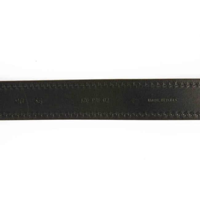 Etienne Aigner Women's Black and Brown Leather Belt w. Leather Buckle sz 34 / 90 - 6