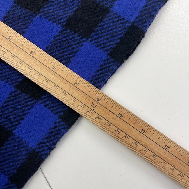 Polo Ralph Lauren Navy Blue Plaid 100% Wool Scarf - 7