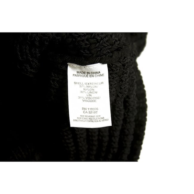 Helmut Lang Black Linen Blend Knitted Oversize V - Neckline Vest Long Top Size S - 5