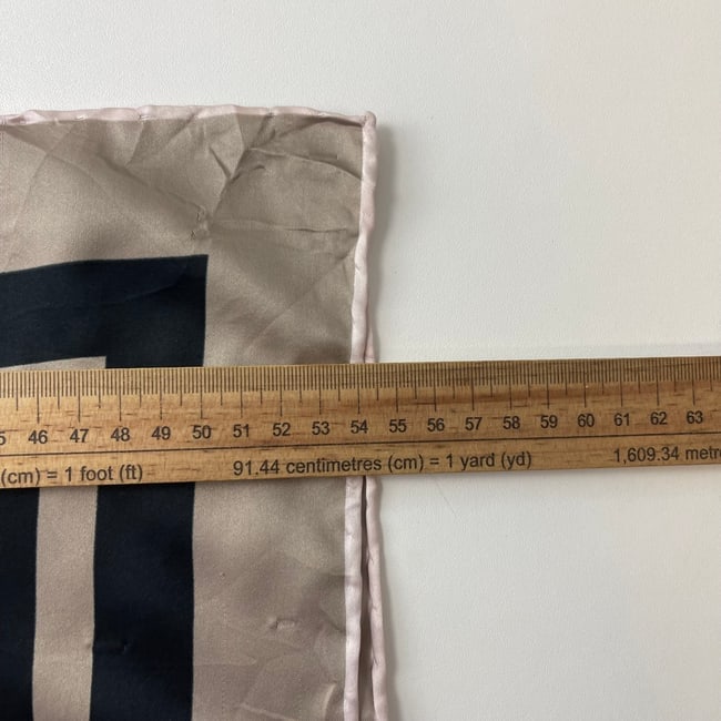 Louis Vuitton Black Monogram 100% Silk Scarf - 7