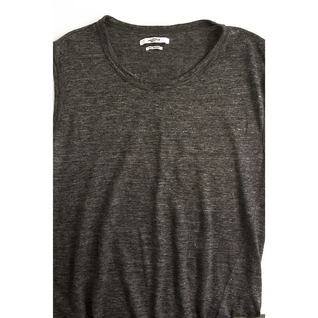Isabel Marant Etoile Anthracite Gray Linen Long Blouse Top with Slit size S - 5