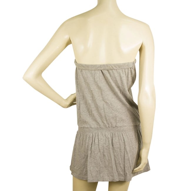 Urban by Pink Soda Gray Cotton Strapless Basic Casual Mini Summer Dress Size XS - 2