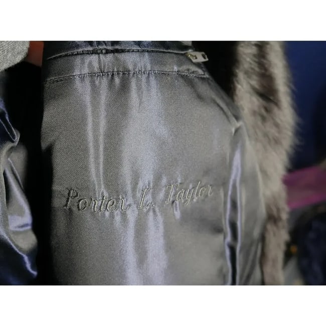 Amazing Men's Black Fox Fur Coat Jacket Unisex - 6