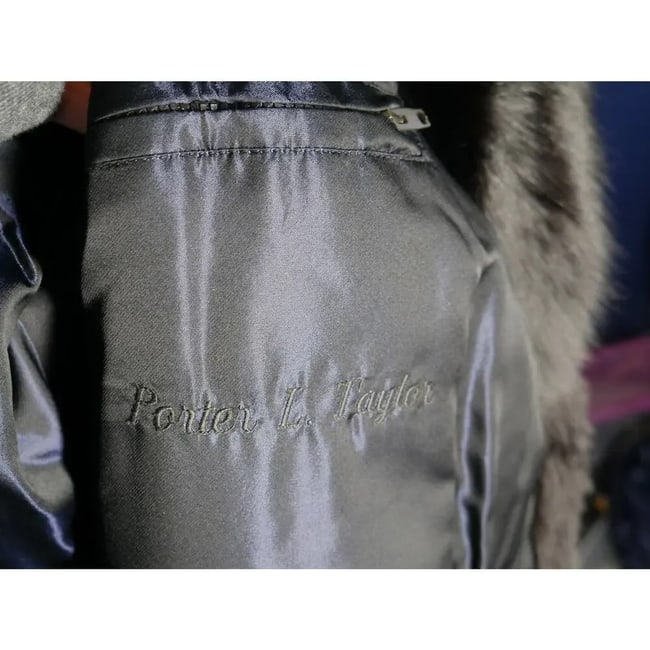Amazing Men's Black Fox Fur Coat Jacket Unisex - 7