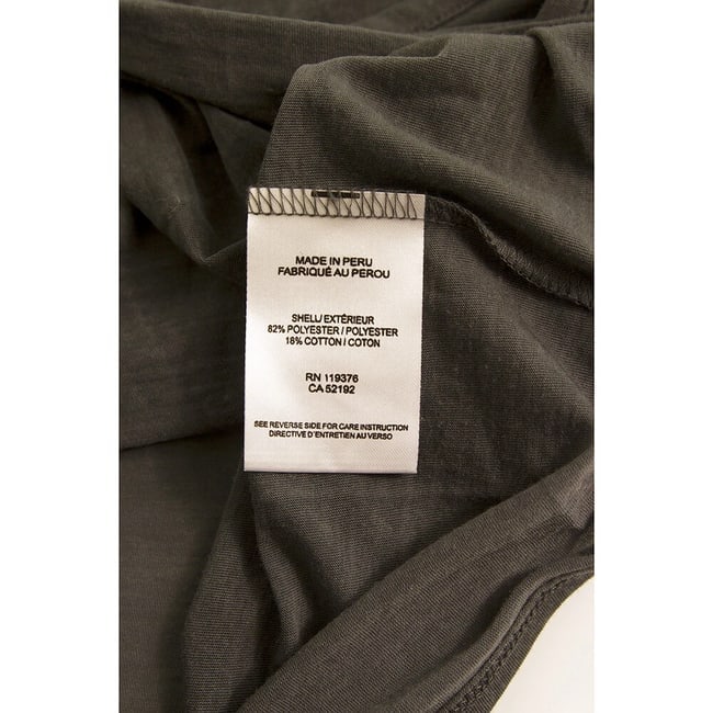 Helmut Lang Gray Long Blouse Wide Cap Sleeves T-Shirt Top Size S - 5