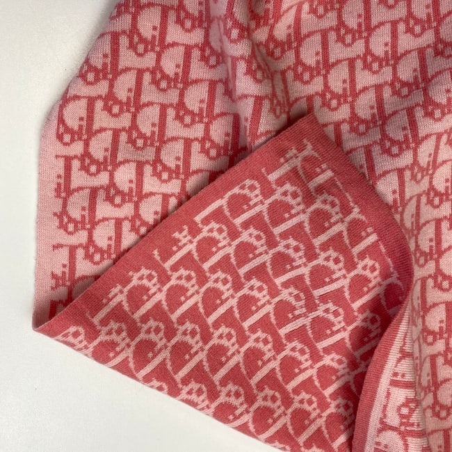 Christian Dior Paris Pink Large Scarf - 5
